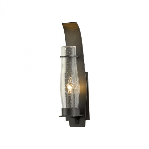 Sea Coast Outdoor Wall Sconce, 1-Light, Coastal Bronze, Seeded Clear Glass, 18.75"H (304215-SKT-75-II0157 3WHQ3Y)