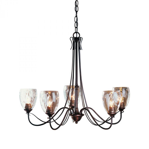 Trellis Chandelier, 5-Light, Vintage Platinum, Water Glass, 28.1"W (103063-SKT-82-LL0083 3WHXWN)