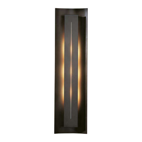 Gallery Wall Sconce, 3-Light, Vintage Platinum, Amber Glass, 27.25"H (217635-SKT-82-FF0205 45W254)