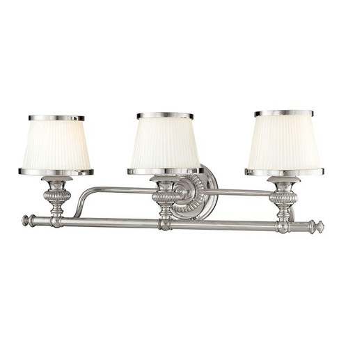 Milton Bath Vanity Light Polished Nickel 24.75"W x 9"H