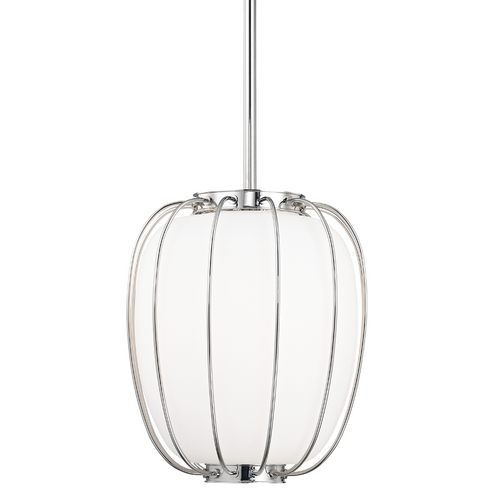 Ephron Pendant Polished Nickel 14"W x 19.5"H