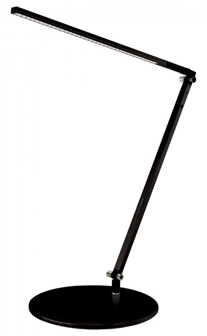 Z-Bar Solo Desk Lamp, One-Piece Desk Clamp, Warm Light, LED, Metallic Black, 18"H (AR1000-WD-MBK-CLP 407UCNT)