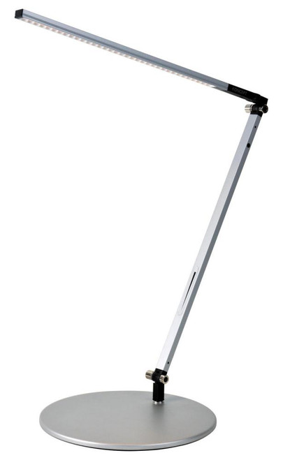 Z-Bar Solo Desk Lamp, Grommet Mount, Warm Light, LED, Silver, 18"H (AR1000-WD-SIL-GRM 407UCPG)