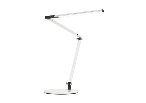 Z-Bar Mini Desk Lamp, White One-Piece Desk Clamp, Warm Light, LED, White, 12.75"H (AR3100-WD-WHT-CLP 407UAPK)