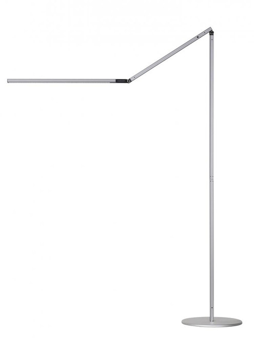Z-Bar Floor Lamp, Warm Light, LED, Silver, 44"H (AR5000-WD-SIL-FLR 407U8R8)