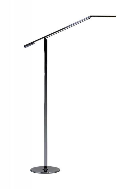 Equo Floor Lamp, Warm Light, LED, Chrome, 56.75"H (ELX-A-W-CRM-FLR 407U8TG)