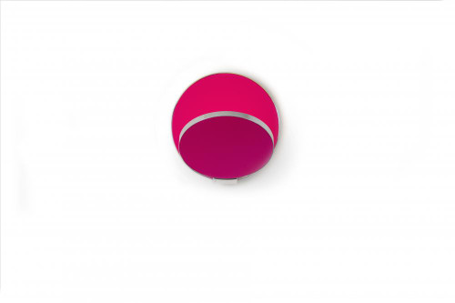 Gravy Wall Sconce, Plug In, LED, Chrome, Matte Hot Pink Plate, 5"H (GRW-S-CRM-MHP-PI 407UGKK)