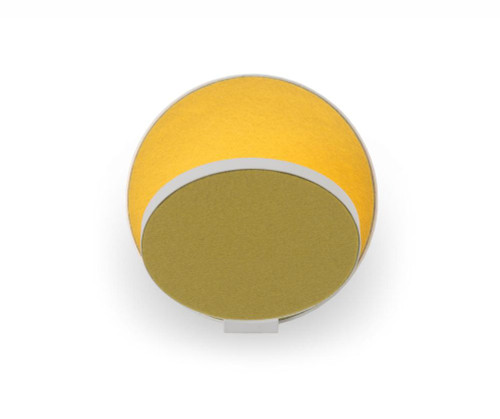 Gravy Wall Sconce, LED, Matte White, Honeydew Felt Plate, 5"H (GRW-S-MWT-HDF-HW 407U9Q2)