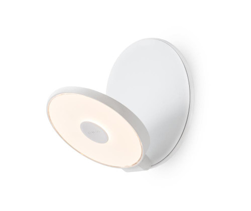 Gravy Wall Sconce, LED, Matte White, Matte White Plate, 5"H (GRW-S-MWT-MWT-HW 407U9QF)