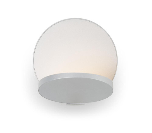 Gravy Wall Sconce, Plug In, LED, Silver, Silver Plate, 5"H (GRW-S-SIL-SIL-PI 407U9QV)