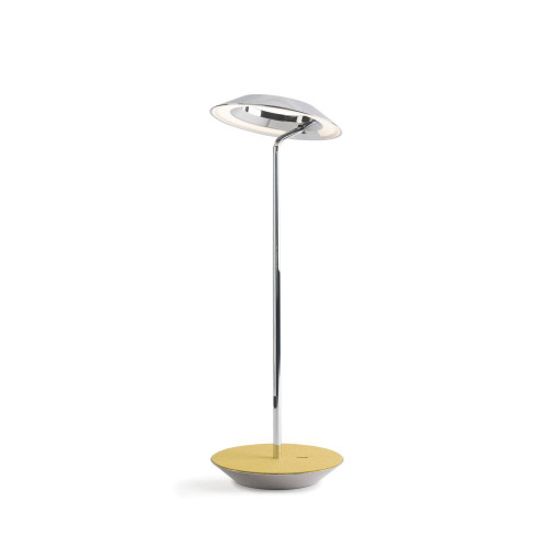 Royyo Desk Lamp, LED, Chrome, Honeydew Felt Base, 17.5"H (RYO-SW-CRM-HDF-DSK 407UEMA)