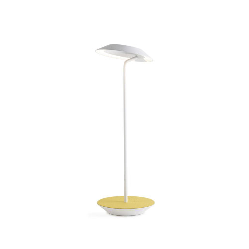 Royyo Desk Lamp, LED, Matte White, Honeydew Felt Base, 17.5"H (RYO-SW-MWT-HDF-DSK 407UELX)