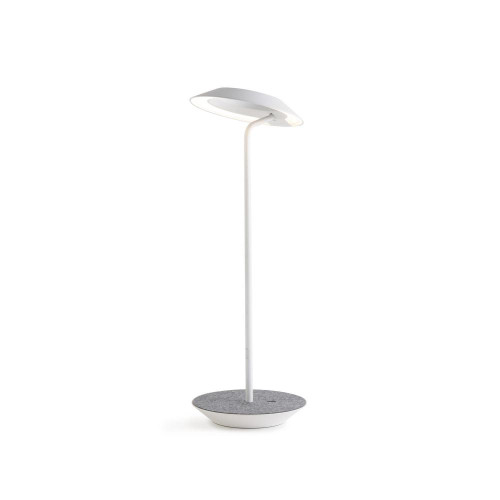 Royyo Desk Lamp, LED, Matte White, Oxford Felt Base, 17.5"H (RYO-SW-MWT-OXF-DSK 407UELW)