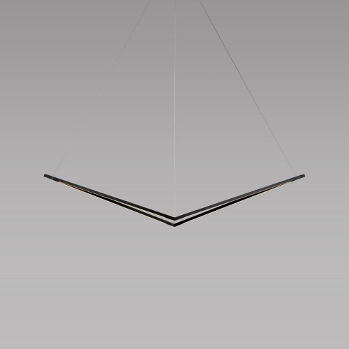 Z-Bar Pendant, Medium Bird, LED, Matte Black, 49"W (ZBP-24-B-SW-MTB-CNP 407U9QZ)