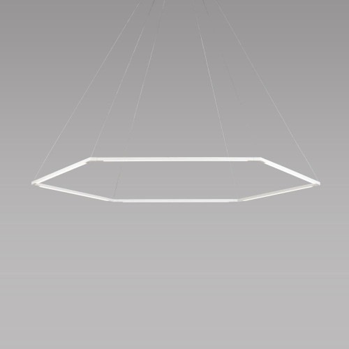 Z-Bar Pendant, Medium Honeycomb, LED, Matte White, 51.75"W (ZBP-24-H-SW-MWT-CNP 407U9R6)