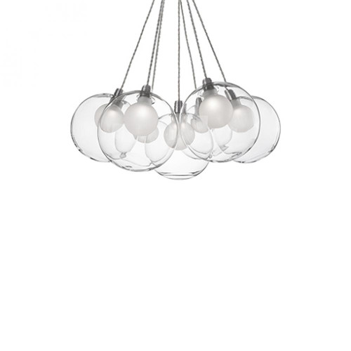 Bolla 17-in Chrome LED Chandelier