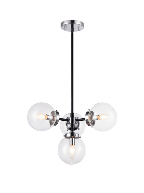 Maru Pendant, 4-Light, Chrome, 20.28"W (C72304CHCL 305UT67)