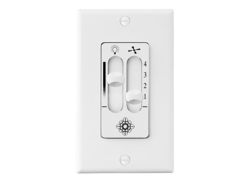 4 SPEED DIMMER WALL CONTROL WH, Visual Comfort & Co. Fan Collection ESSWC-6-WH 9N0Z