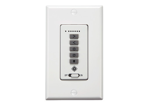 6 Speed Wall Control - White, Visual Comfort & Co. Fan Collection ESSWC-7-WH 9NZC