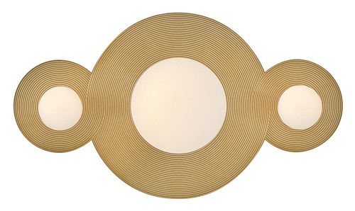 Hinkley Rhea Small LED Vanity Heritage Brass 10"W x 5.25"H 