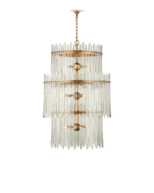 Currey and Company Electra Three-Tier Chandelier 