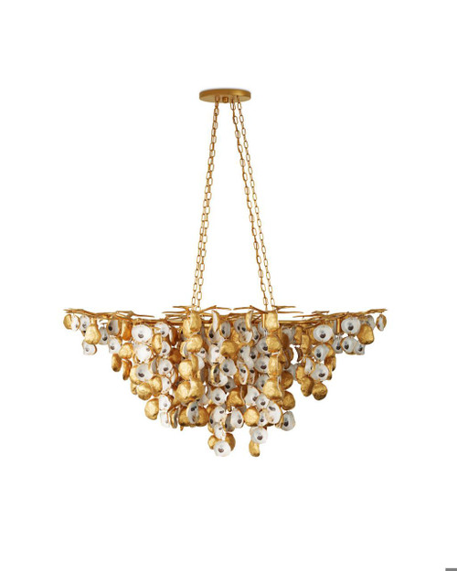 Currey and Company Lucullan Gold Chandelier 