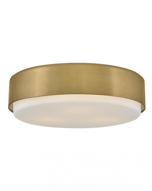 Hinkley Cedric Medium Flush Mount Lacquered Brass 