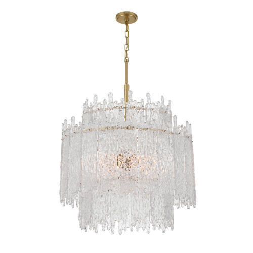 Crystorama Libby Langdon Ackerly 8 Light Aged Brass Chandelier, Crystorama ACK-928-AG 2NZ9L 
