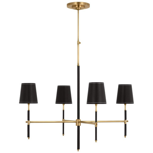 Visual Comfort & Co. Signature Collection Bryant Large Wrapped Chandelier, Visual Comfort & Co. Signature Collection TOB 5582HAB/CHC-CHC DDEC1 