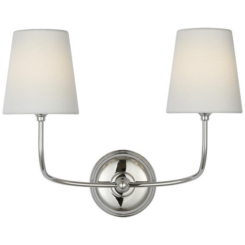 Visual Comfort & Co. Signature Collection Vendome 16" Cordless Double Sconce, Visual Comfort & Co. Signature Collection TOB 2088PN-L-CL DDF7Z 
