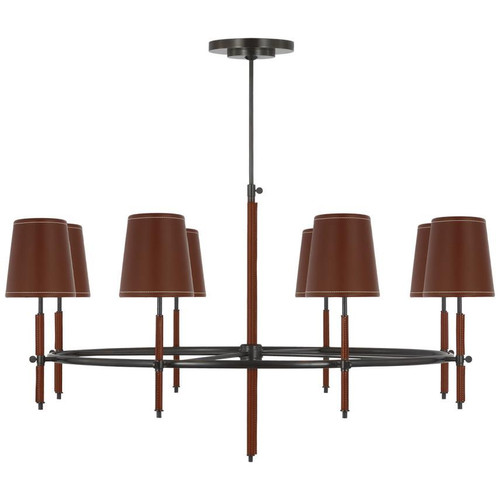 Visual Comfort & Co. Signature Collection Bryant Wrapped Ring Chandelier, Visual Comfort & Co. Signature Collection TOB 5588BZ/SDL-SDL N1X6K 