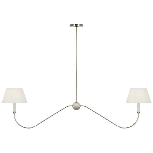 Visual Comfort & Co. Signature Collection Ingela 65" Linear Chandelier, Visual Comfort & Co. Signature Collection AL 5085PN-SP N1X7P 