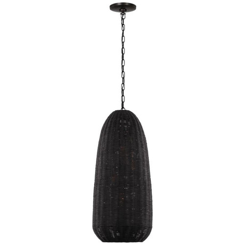 Visual Comfort & Co. Signature Collection Kokomo 15" Elongated Pendant, Visual Comfort & Co. Signature Collection CHC 5653BZ-CRW DD9DG 