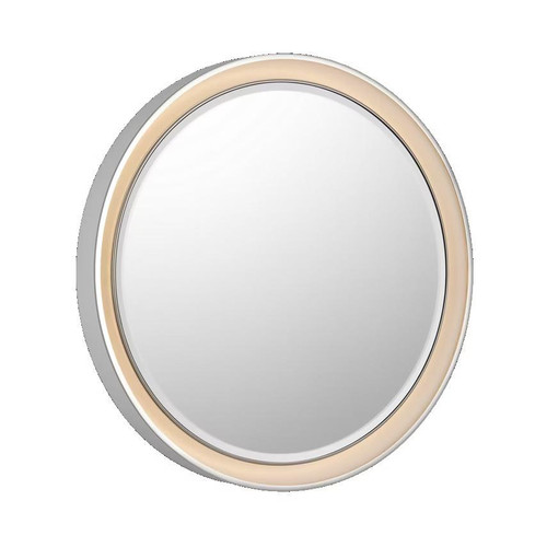 Visual Comfort & Co. Signature Collection Tricia 24" Illuminated Round Mirror, Visual Comfort & Co. Signature Collection TOB 2960WHT/PN DDCC5 
