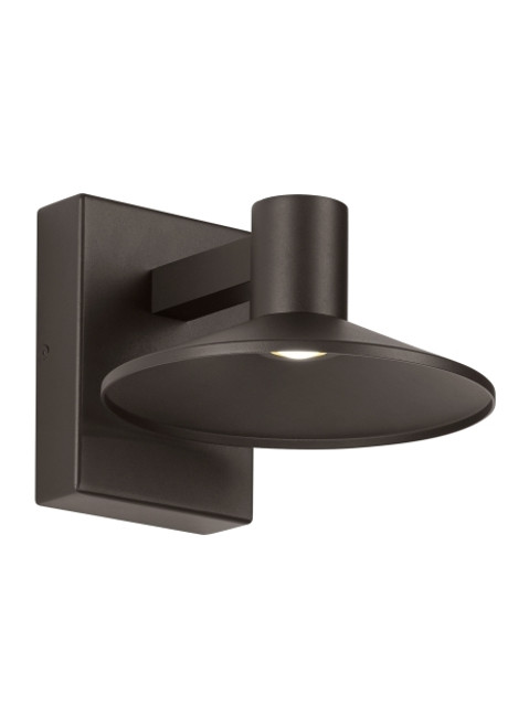 Ash Outdoor Wall Sconce, 1-Light, LED, Bronze, 7.5"H (700OWASHH9308DZUNVSP 703E37E)