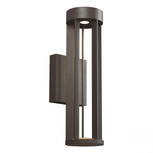 Turbo Outdoor Wall Sconce, 1-Light, LED, Bronze, 18"H (700OWTUR83018CZUNVS 703P4CG)