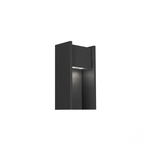 Zur Outdoor Wall Sconce, 1-Light, LED, Black, 18"H (700OWZUR93018BUNVAPC 703P68R)