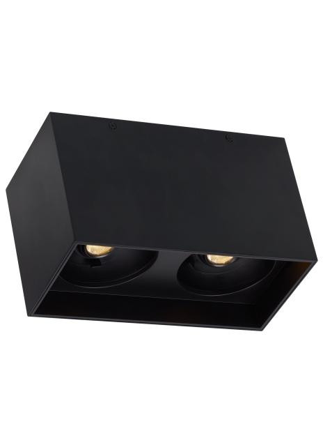 Exo Dual Flush Mount, 2-Light, LED, Black, 10.4"L (700FMEXOD640BB-LED927 70DN111)