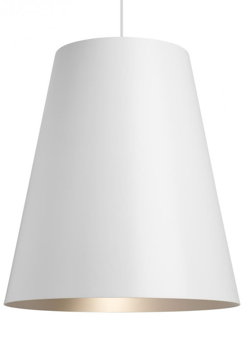 Gunnar Pendant, 1-Light, LED, White, 26"H (700TDGUNPWS-LED930 70P066N)