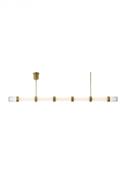 Wit Linear Chandelier, 1-Light, LED, Aged Brass, 84.25"W (700LSWIT7R-LED930 70P9H2T)