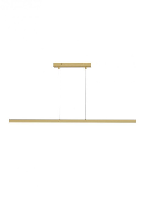 Dessau Linear Chandelier, 1-Light, LED, Natural Brass, 48"W (700LSDES48NB-LED92730 70PDCXG)