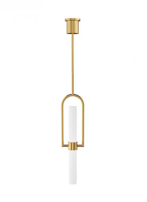 Calumn Pendant, 1-Light, Natural Brass, 2.75"W (700TDCLMNB-LED930 70PDEW2)