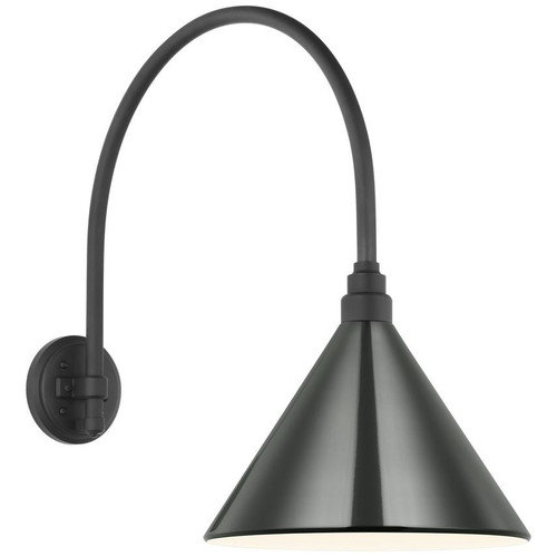 Visual Comfort & Co. Signature Collection Academy 19.5" Arched Mack Barn Light, Visual Comfort & Co. Signature Collection TOB 2815MBK/S11-G N223Q 