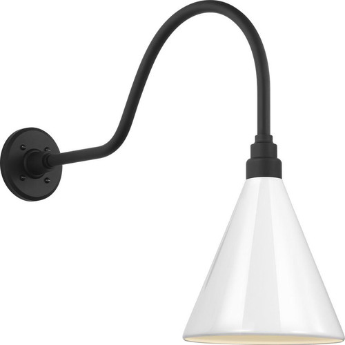 Visual Comfort & Co. Signature Collection Academy 23" Flynn Barn Light, Visual Comfort & Co. Signature Collection TOB 2802MBK/S10-WHT N1Z47 