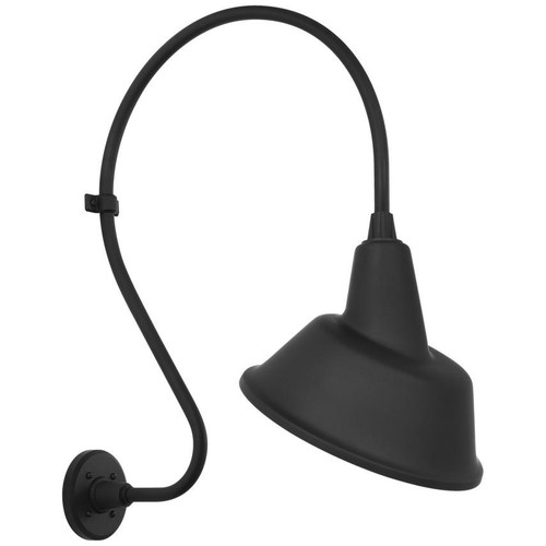 Visual Comfort & Co. Signature Collection Academy 18" Larrabee Barn Light, Visual Comfort & Co. Signature Collection TOB 2805MBK/S3-MBK N1Z53 