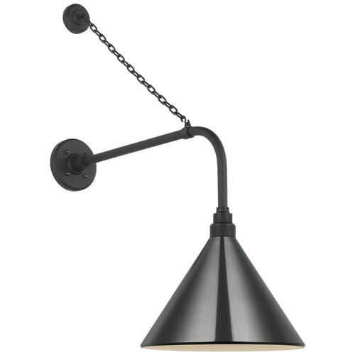 Visual Comfort & Co. Signature Collection Academy 20" Anchored Rex Barn Light, Visual Comfort & Co. Signature Collection TOB 2810MBK/S11-G N214C 