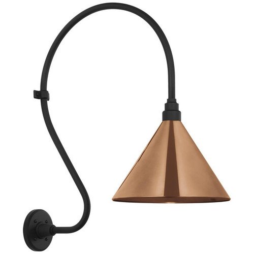 Visual Comfort & Co. Signature Collection Academy 18" Larrabee Barn Light, Visual Comfort & Co. Signature Collection TOB 2805MBK/S11-SC N241Q 