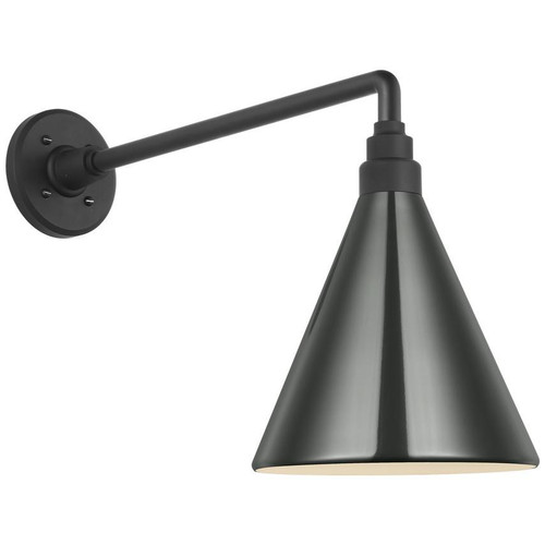 Visual Comfort & Co. Signature Collection Academy 17.5" Mack Barn Light, Visual Comfort & Co. Signature Collection TOB 2812MBK/S10-G N203Z 