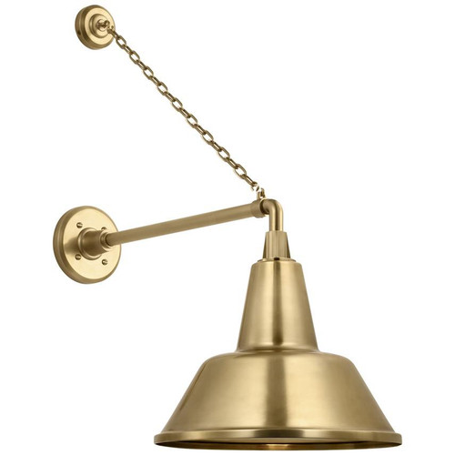 Visual Comfort & Co. Signature Collection Academy 17.5" Anchored Mack Barn Light, Visual Comfort & Co. Signature Collection TOB 2813HAB/S1-HAB N2501 