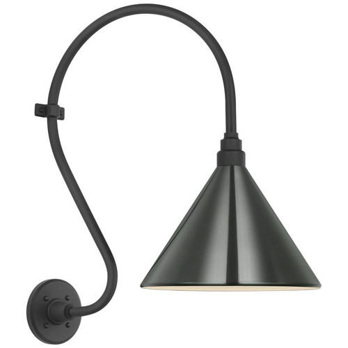 Visual Comfort & Co. Signature Collection Academy 15" Larrabee Barn Light, Visual Comfort & Co. Signature Collection TOB 2804MBK/S11-G N24ZU 